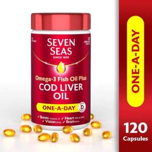 Seven Seas Cod Liver Oil 120 Capsules.
