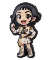 Shoe Charm Black Hair SKirt