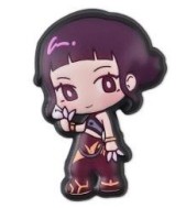 Shoe Charm Dark Purple Hair