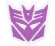 Shoe Charm Decepticons