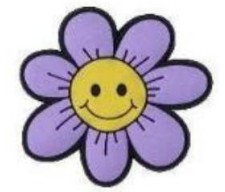 Shoe Charm Flower Purple
