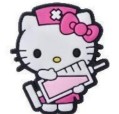 Shoe Charm HelloKitty Syringe