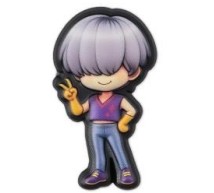 Shoe Charm Kpop Silver Hair