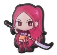 Shoe Charm Red Hair PonyTail