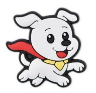Shoe Charm SuperDog Flying