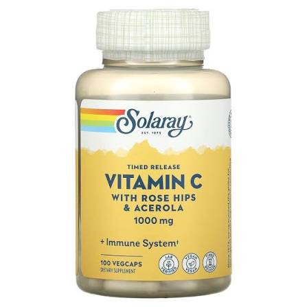Solaray Vit C with Rose Hips & Acerola