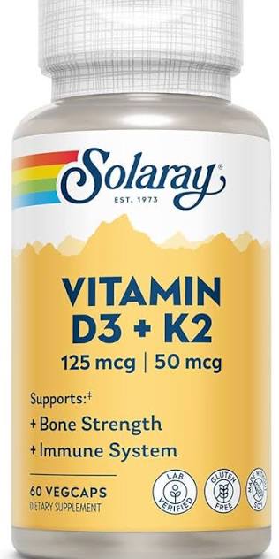 Solaray Vitamin D3 & K2 125mcg/50mcg