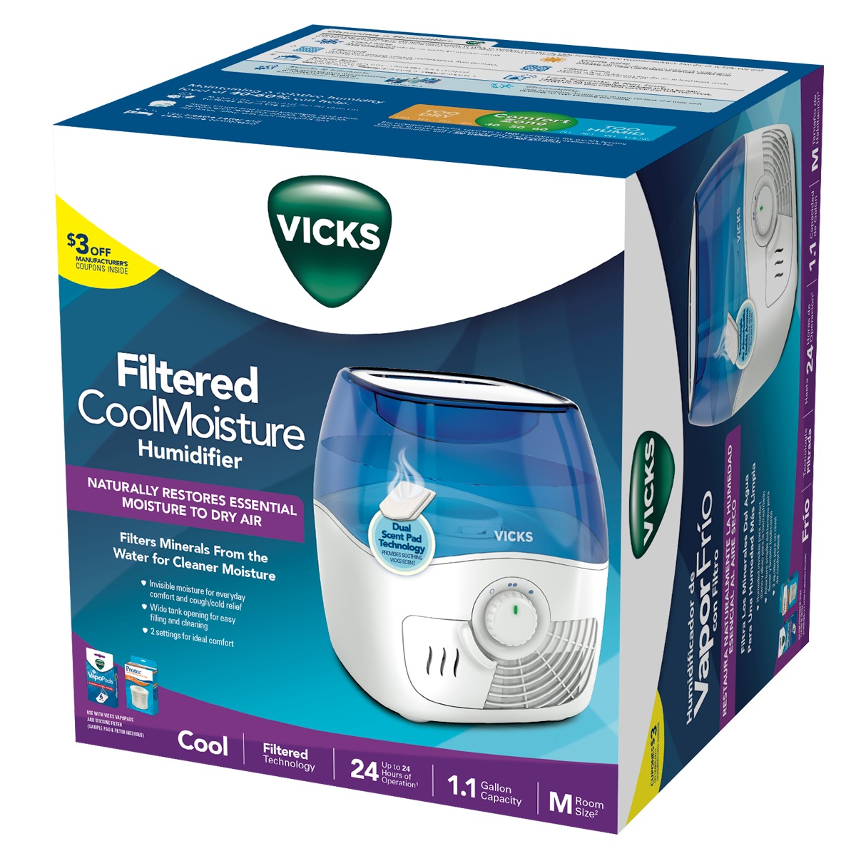 Vicks Filtered Cool Mist Humid